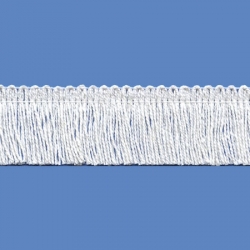 <strong>P262/1</strong> - Cotton Fringes/ White - wide 2,5cm