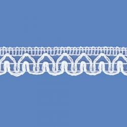 <strong>520/ 1</strong> - Cotton Lace Trimming Milenium/ White - Wide 2cm