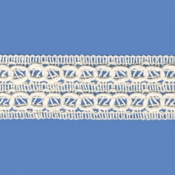 <strong>504/ 0 </strong> - Lace Trimming Ojito/Natural - Wide 3cm