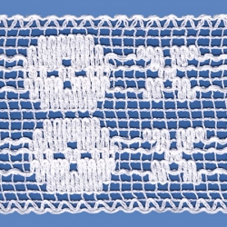 <strong>822/ 1</strong> - Cotton Lace Trimming/ White - Wide 9,5cm