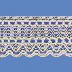 <strong>816/ 0</strong> - Cotton Lace Trimming/ Natural - Wide 4,5cm