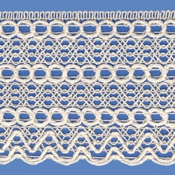 <strong>815/ 0 </strong> - Cotton Lace Trimming/ Natural - Wide 7cm
