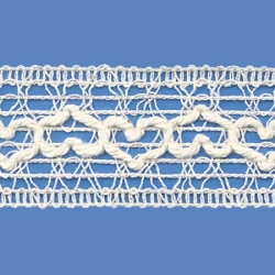 <strong>870/ 0</strong> - Cotton Lace Trimming/ Natural - Wide 3cm
