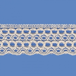 <strong>817/ 0</strong> - Cotton Lace Trimming/ Natural - Wide 3,5cm