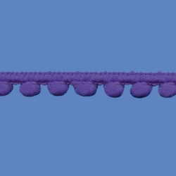 <strong>M44/ 24</strong> - Mini Pom Pom Loop Fringe/ Violet