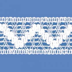 <strong>871/ 1</strong> - Cotton Lace Trimming / White - Wide 3cm