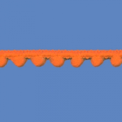 <strong>M44/ 7</strong> - Mini Pom Pom Loop Fringe/ Orange