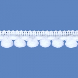 <strong>D34/ 1</strong> - Galon Mini Pompon/ Blanco