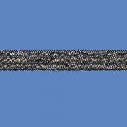 <strong>W401/ 2/82</strong> - Metalic elastic ribbon/ black-silver