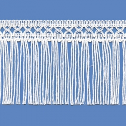 <strong>M210/ 1</strong> - Cotton fringes/ White - Wide 10cm