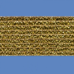 <strong>W403/ 10/81</strong> - Metalic elastic ribbon/ beige-gold