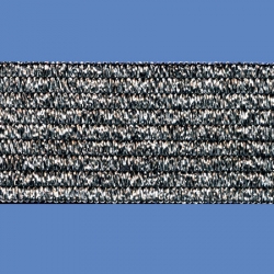 <strong>W403/ 2/82</strong> - Metalic elastic ribbon/ black-silver
