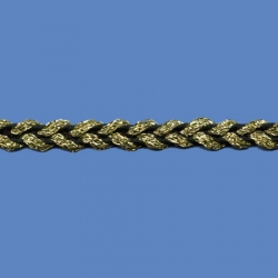 <strong>J354T/2/81</strong> - Double trim lame/ Black-Gold