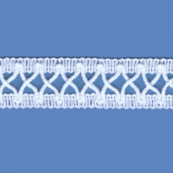 <strong>H15</strong> - Cotton Lace Trimming V White